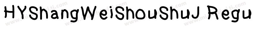 HYShangWeiShouShuJ Regular字体转换